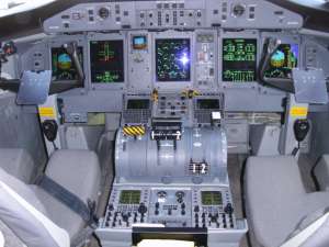 Bombadier Q400 pilótakabin